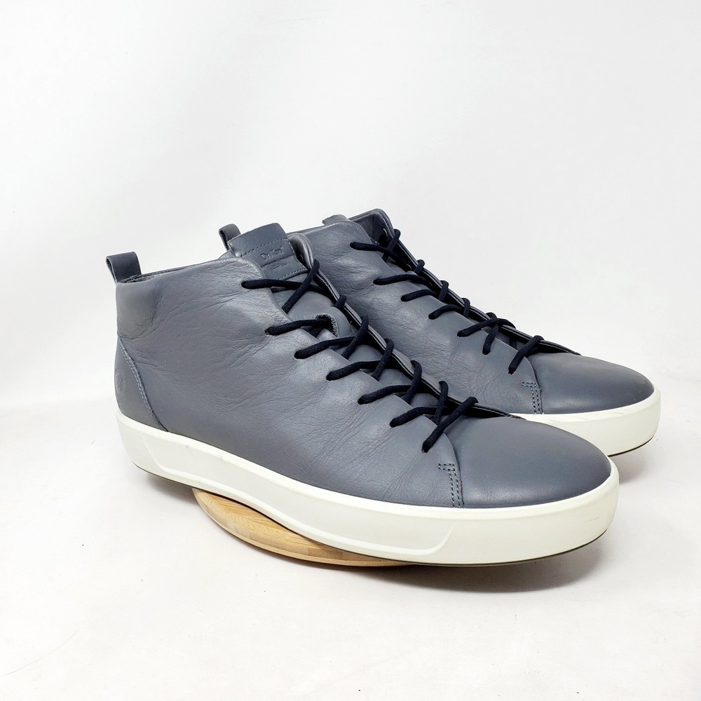 ECCO Shoes Mens 46 Soft 8 Mid Grey Comfort Sneaker Business Casual